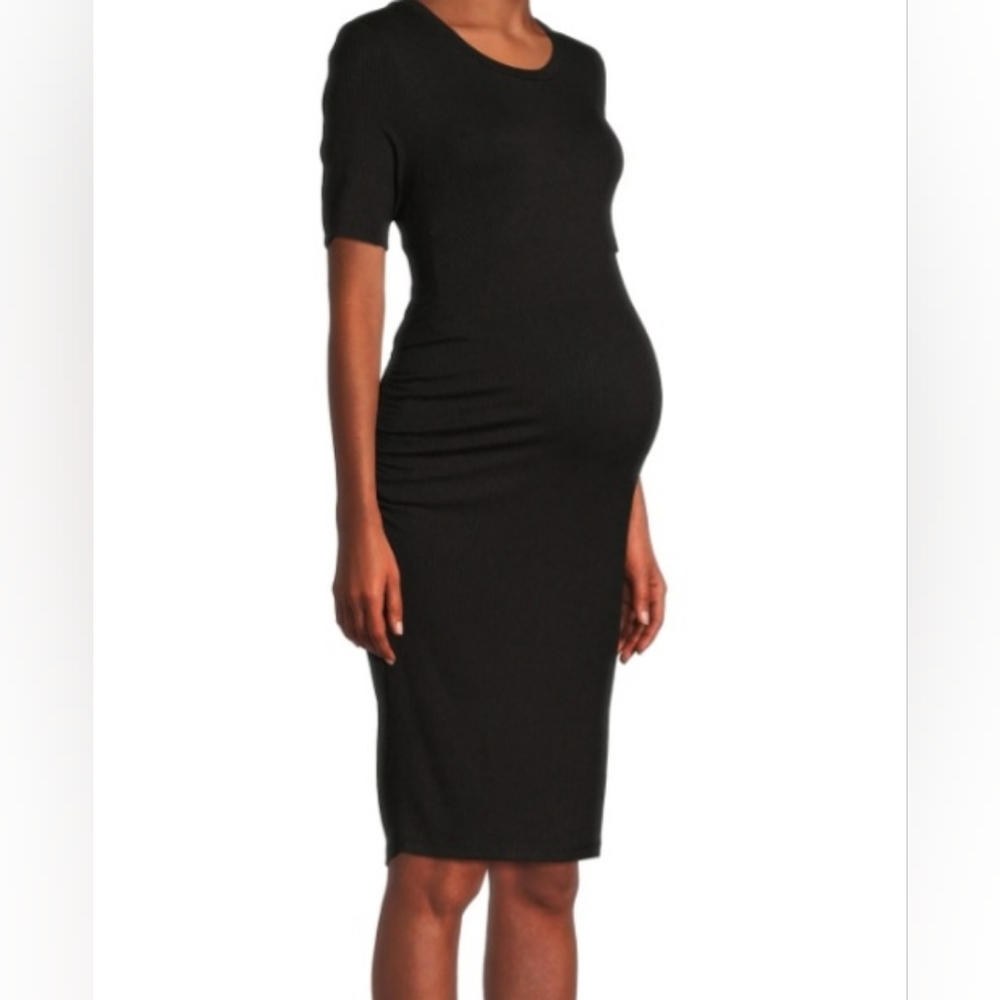 Womens Maternity Runched Dress size Large 12/14